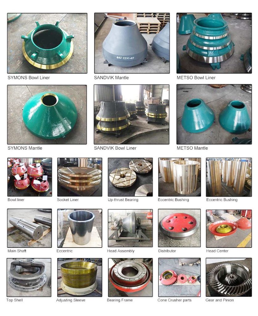 Cone Crusher Parts 3 Cone Crusher Spare Parts Bowl Liner Mantle 10